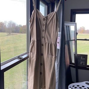 Mini nude colored dress